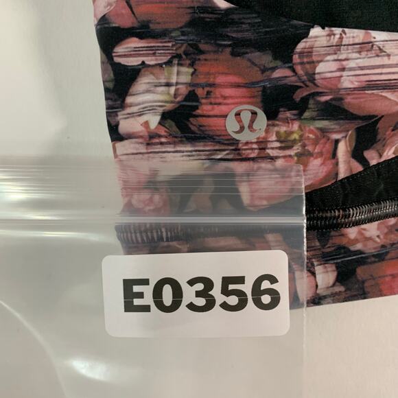 Lululemon 10 Break Free Bra Floral Peony Mesh Back Detail Gym Yoga - Picture 8 of 9